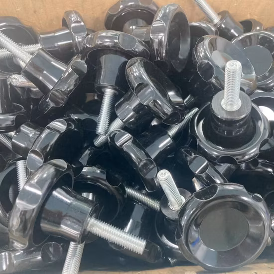 中国サプライヤーねじ付き雄プラスチック機械クランプ ノブ