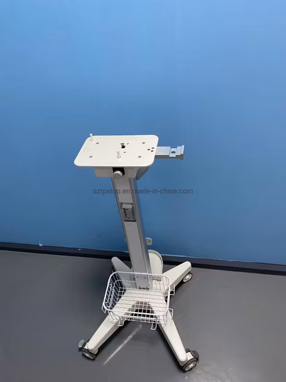 回路サポートアーム付き病院医療用人工呼吸器カートトロリー